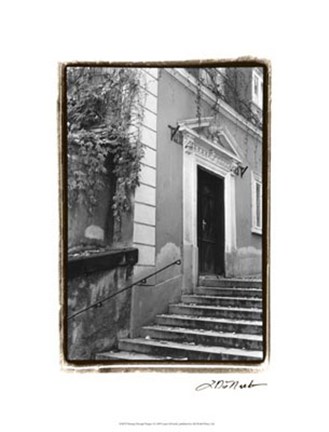 Framed Passing through Prague I Print