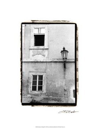 Framed Glimpses of Prague III Print