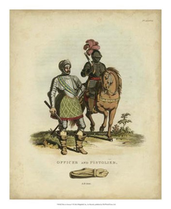 Framed Men in Armour V Print