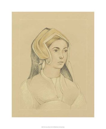 Framed 16th Century Portrait I Print