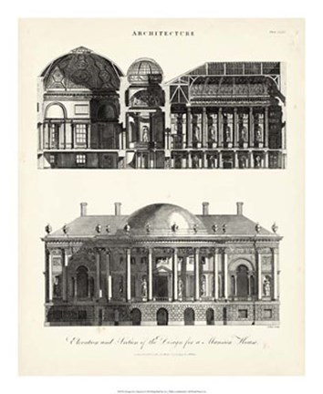 Framed Design for a Mansion Print