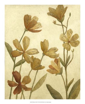 Framed Wildflower Field II Print