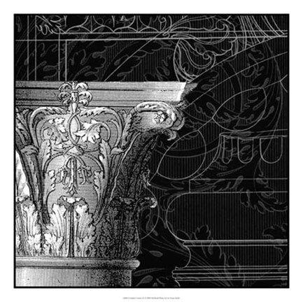 Framed Graphic Cornice IV Print