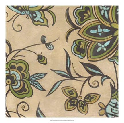 Framed Heirloom Floral I Print