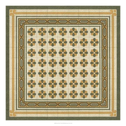 Framed Italian Mosaic IV Print