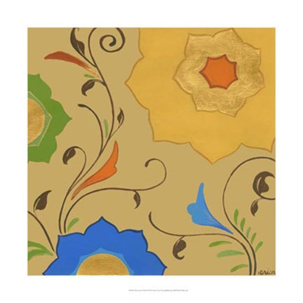 Framed Moroccan Floral II Print