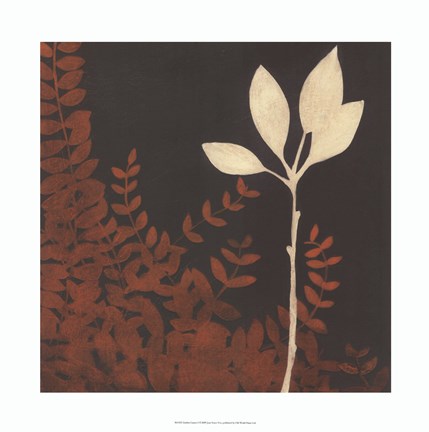 Framed Garden Cameo I Print