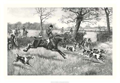 Framed Hark Away Print