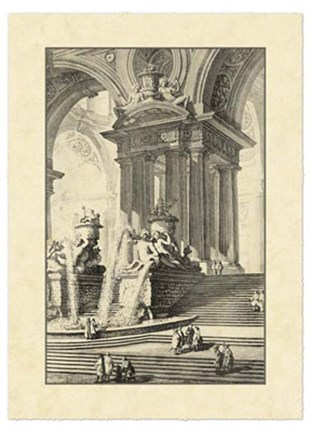 Framed Vintage Roman Ruins IV Print