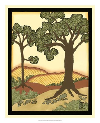 Framed Warm Horizons II Print