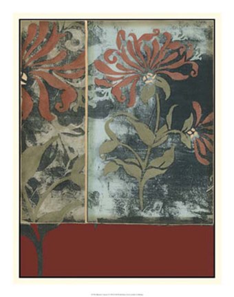 Framed Silhouette Tapestry IV Print