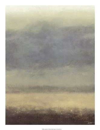 Framed Coastal Rain I Print