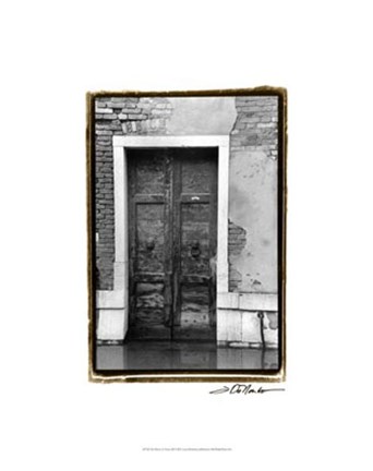 Framed Doors of Venice III Print
