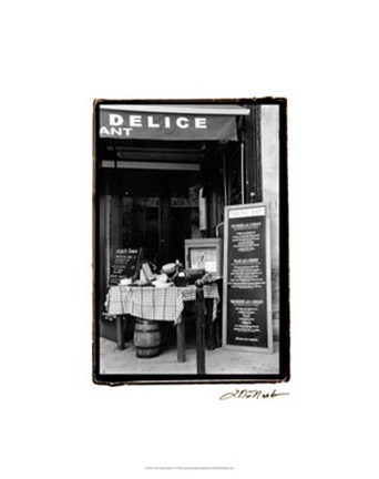 Framed Cafe Charm, Paris IV Print