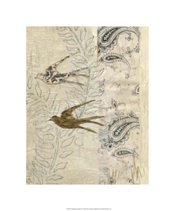 Framed Gabrielle's Garden II Print