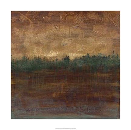 Framed Distant Forest II Print