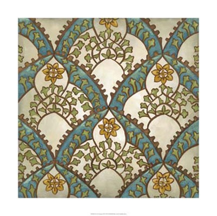 Framed Exotic Ornament III Print