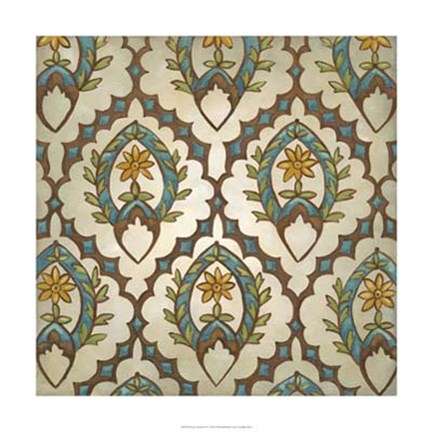 Framed Exotic Ornament IV Print