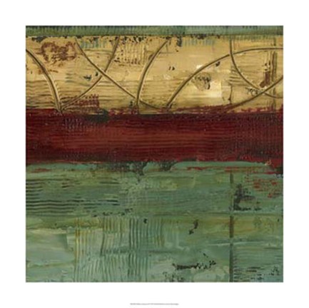 Framed Ribbon Abstract II Print