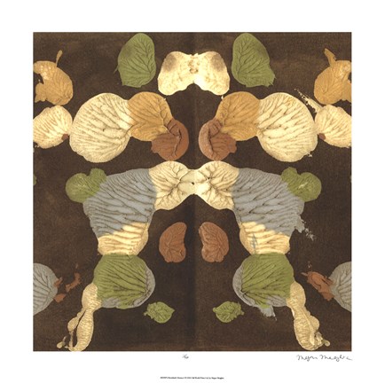 Framed Rorschach Abstract I Print