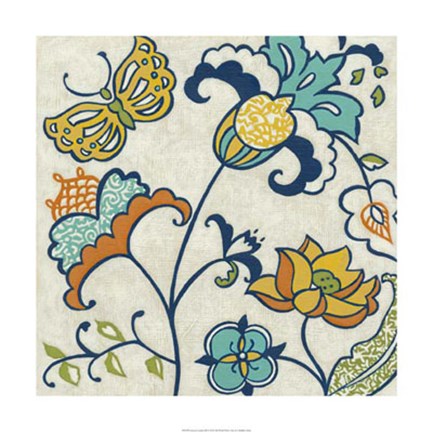 Framed Joyous Garden III Print