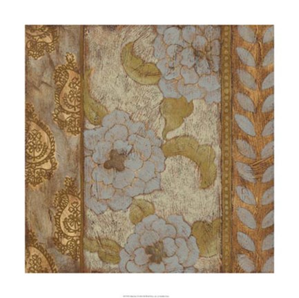 Framed Gilded Sari I Print