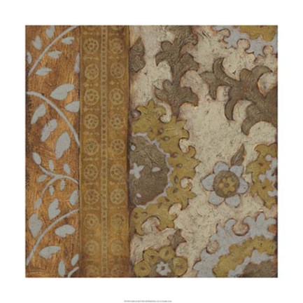 Framed Gilded Sari III Print