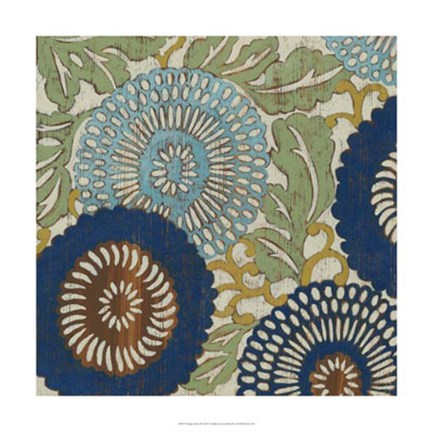 Framed Indigo Sakura II Print