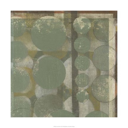 Framed Layered Orbits I Print