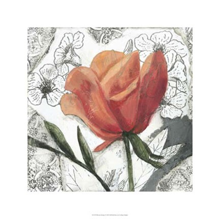 Framed Blossom Montage I Print