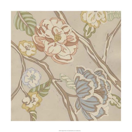 Framed Organza Chintz I Print