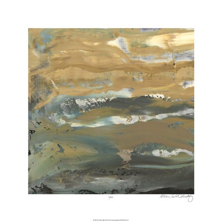 Framed Green Water's Edge III Print