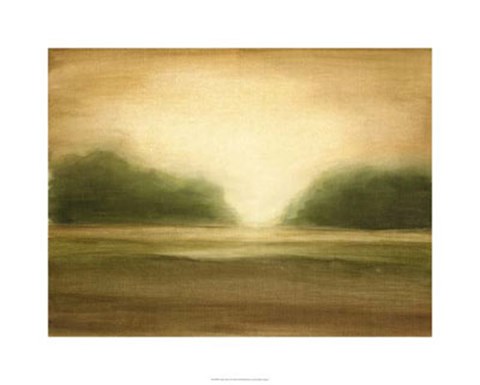 Framed Golden Mist II Print