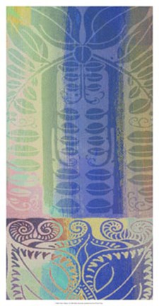 Framed Pastel Filigree I Print