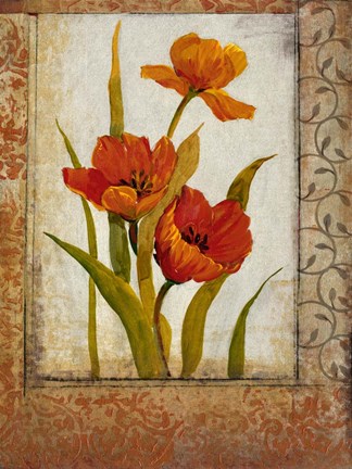 Framed Tulip Inset II Print