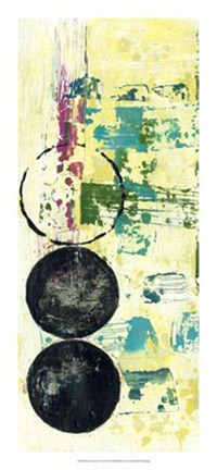 Framed Retro Textures II Print