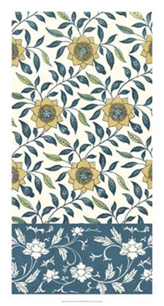 Framed Azure Garden I Print