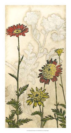 Framed Indian Summer Florals III Print