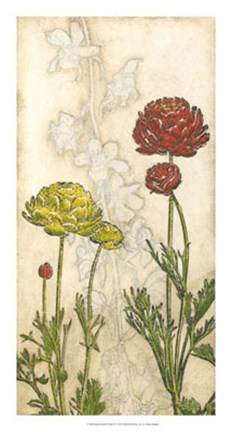 Framed Indian Summer Florals IV Print