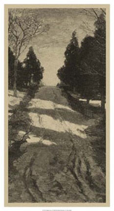 Framed Twilight Grove I Print