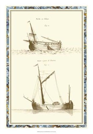 Framed Ship Schematics I Print
