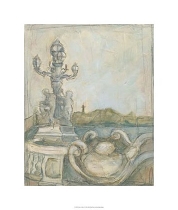 Framed View of Paris I Print