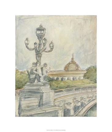 Framed View of Paris IV Print