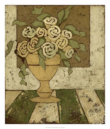Framed Golden Bouquet I Print
