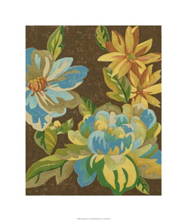 Framed Vintage Chintz II Print