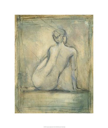 Framed Contemporary Figure Study I Print