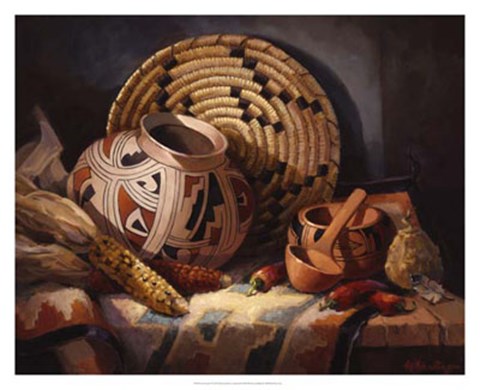 Framed Casa Grande Pot Print