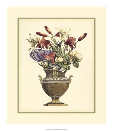 Framed Elegant Bouquet II Print