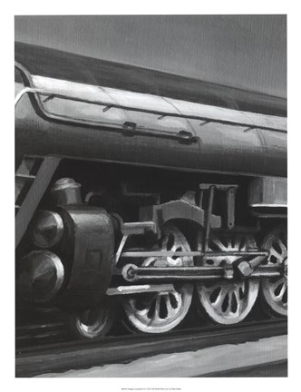 Framed Vintage Locomotive II Print