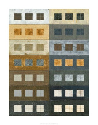 Framed Urban Grid I Print